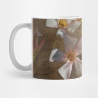 Soft Pink Blush Oleander Digital Art Mug